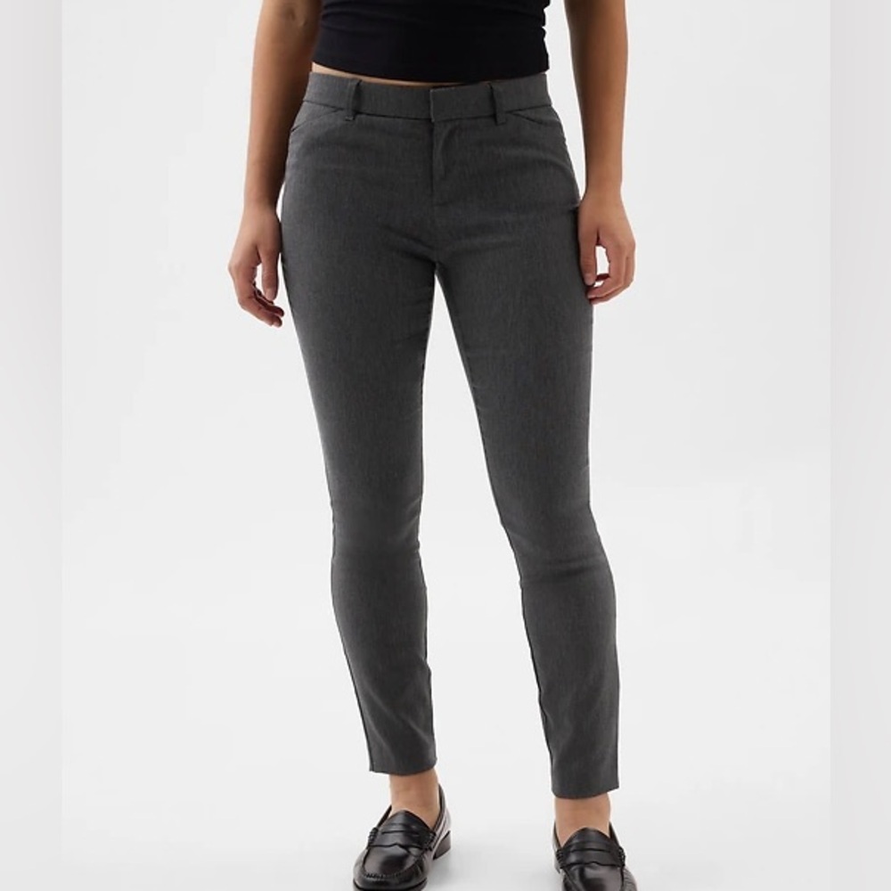 GAP Women's Skinny Dress Pants - Charcoal Gray